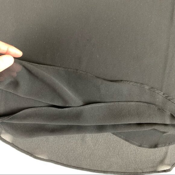 NAKED Zebra Black Sleeveless Tank Top with Scallop capped Sleeves Size small - Picture 4 of 10